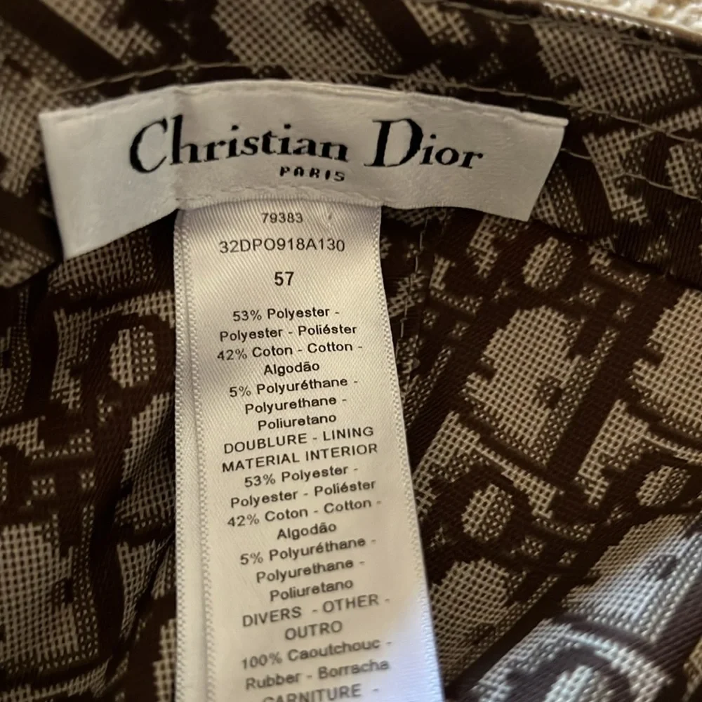 Christian Dior Jacquard Embroidered baseball Cap
